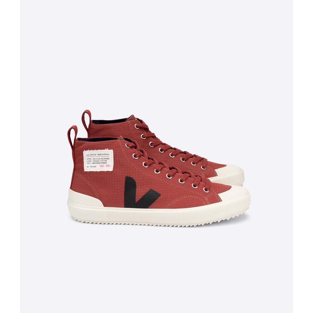 Veja NOVA HL RIPSTOP Women\'s High Tops Burgundy | NZ 350QMA